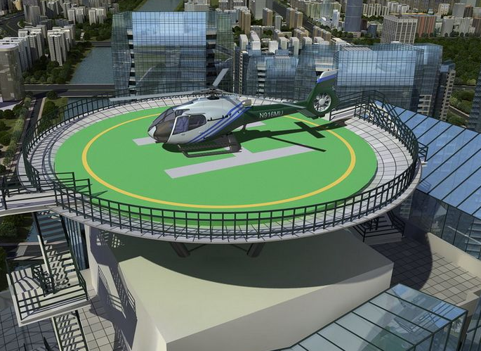 在自家房子屋顶可以建直升机停机坪吗